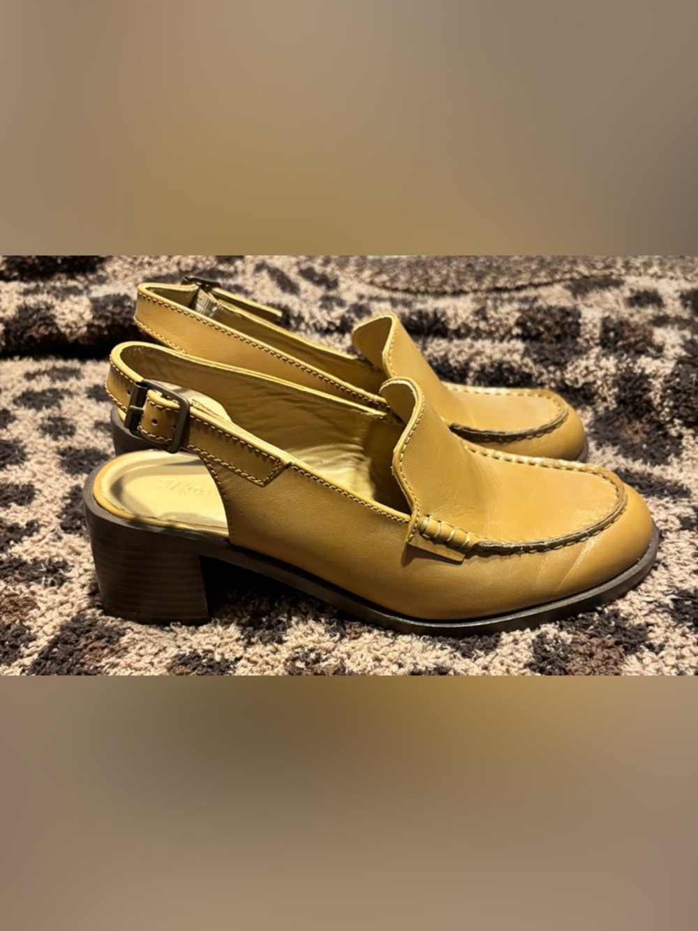 Madewell Mervin Slingback Loafer in the color Desert Camel - Picture 5 of 9